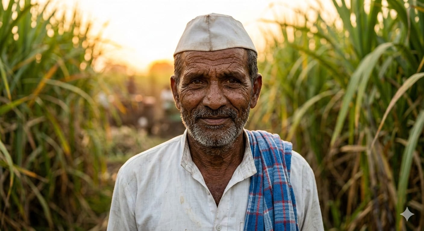 Farmers with harvest